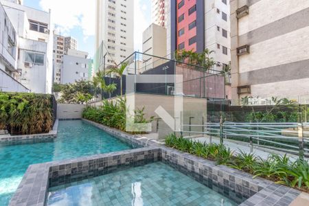 Área comum - Piscina de apartamento à venda com 3 quartos, 108m² em Lourdes, Belo Horizonte
