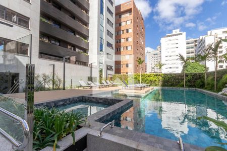 Área comum - Piscina de apartamento à venda com 3 quartos, 108m² em Lourdes, Belo Horizonte