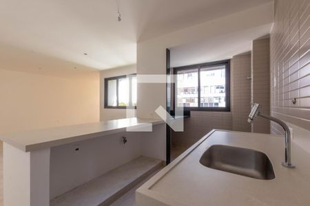 Cozinha de apartamento à venda com 3 quartos, 108m² em Lourdes, Belo Horizonte