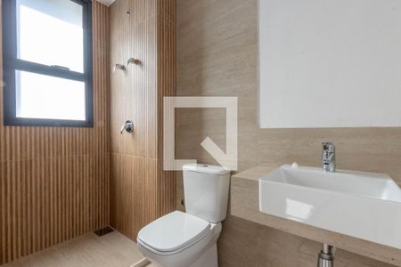 Banheiro da Suíte 1 de apartamento à venda com 3 quartos, 108m² em Lourdes, Belo Horizonte