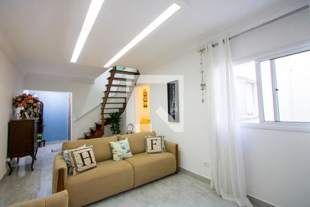 Sala de apartamento à venda com 3 quartos, 48m² em Vila Alzira, Santo André