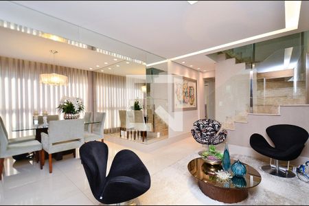 Sala  de apartamento à venda com 4 quartos, 192m² em Palmares, Belo Horizonte