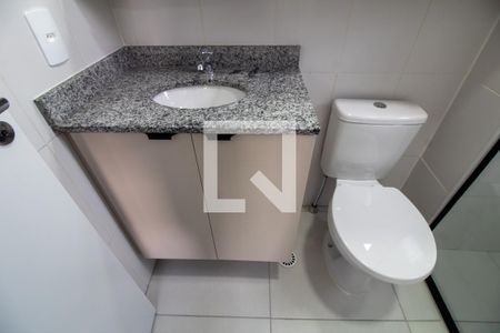 Banheiro da Suíte de apartamento à venda com 1 quarto, 32m² em Campo Belo, São Paulo