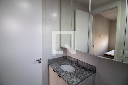 Banheiro da Suíte de apartamento à venda com 1 quarto, 32m² em Campo Belo, São Paulo