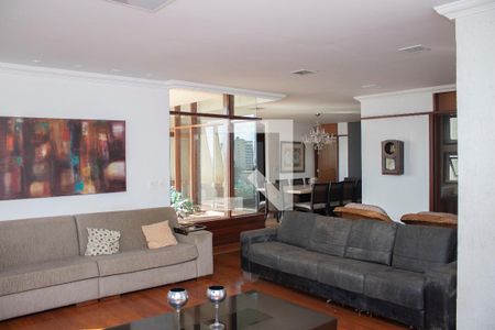 Sala1 de apartamento à venda com 5 quartos, 372m² em Serra, Belo Horizonte