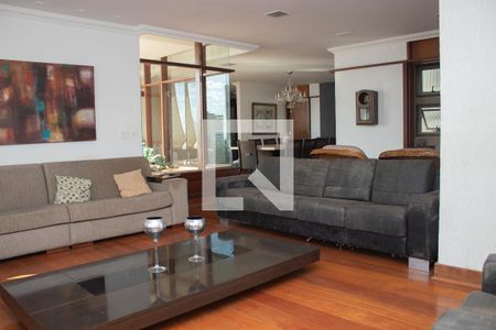 Sala1 de apartamento à venda com 5 quartos, 372m² em Serra, Belo Horizonte