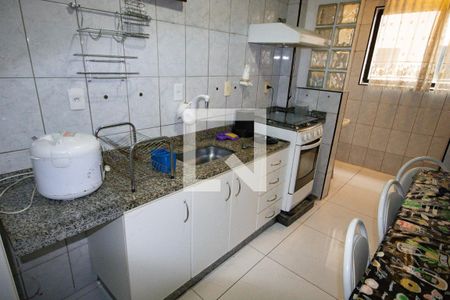 Cozinha de apartamento para alugar com 1 quarto, 62m² em Maracanã, Praia Grande