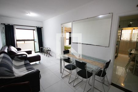 Sala de apartamento para alugar com 1 quarto, 62m² em Maracanã, Praia Grande