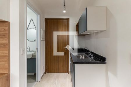 Cozinha de kitnet/studio para alugar com 1 quarto, 25m² em Consolação, São Paulo