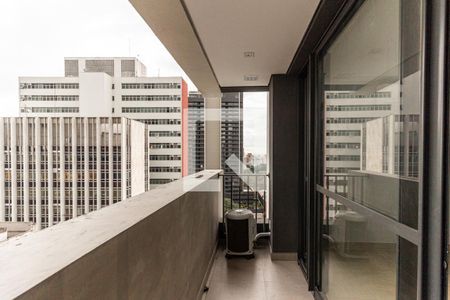 Varanda do Studio de kitnet/studio para alugar com 1 quarto, 25m² em Consolação, São Paulo