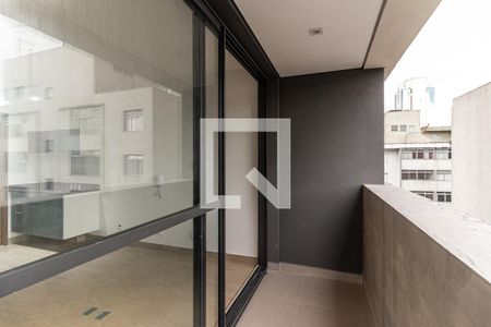 Varanda do Studio de kitnet/studio para alugar com 1 quarto, 25m² em Consolação, São Paulo