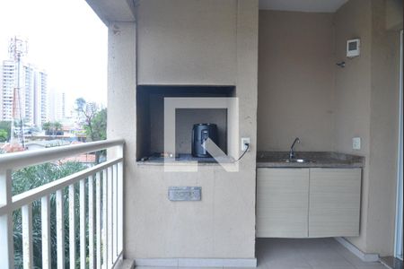 Varanda da Sala de apartamento à venda com 3 quartos, 80m² em Campestre, Santo André
