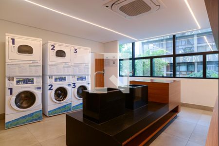 Área comum - Lavanderia de kitnet/studio à venda com 1 quarto, 22m² em Bela Vista, São Paulo