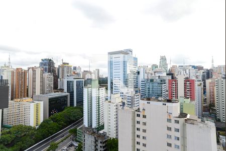 Área comum - Vista da Varanda do Coworking de kitnet/studio à venda com 1 quarto, 22m² em Bela Vista, São Paulo