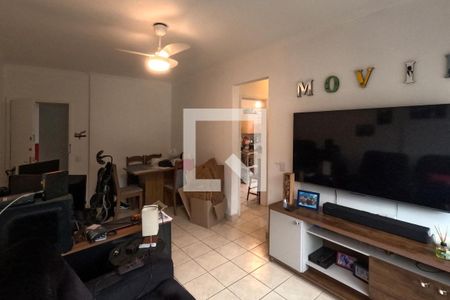 Sala de apartamento para alugar com 1 quarto, 64m² em José Menino, Santos