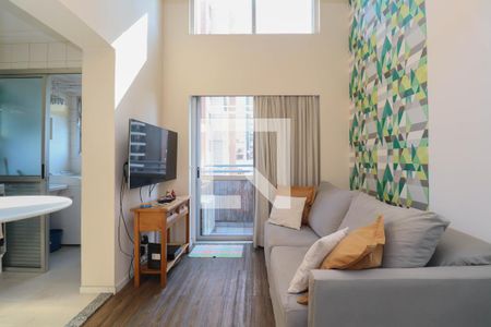 Sala de apartamento à venda com 1 quarto, 50m² em Pinheiros, São Paulo