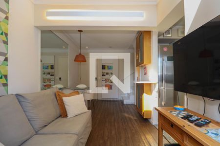 Sala de apartamento à venda com 1 quarto, 50m² em Pinheiros, São Paulo