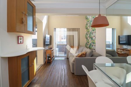 Sala de apartamento à venda com 1 quarto, 50m² em Pinheiros, São Paulo