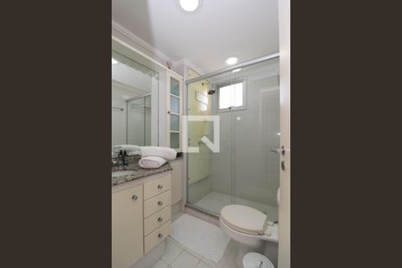 Banheiro da Suíte de apartamento à venda com 1 quarto, 50m² em Pinheiros, São Paulo