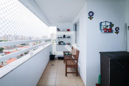 Varanda Gourmet de apartamento à venda com 3 quartos, 91m² em Barcelona, São Caetano do Sul
