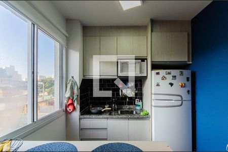 Cozinha de kitnet/studio à venda com 1 quarto, 24m² em Sé, São Paulo
