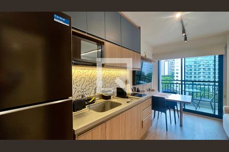 Cozinha de kitnet/studio para alugar com 1 quarto, 30m² em Pinheiros, São Paulo