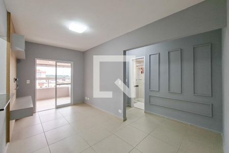 Sala de apartamento para alugar com 1 quarto, 47m² em Guilhermina, Praia Grande