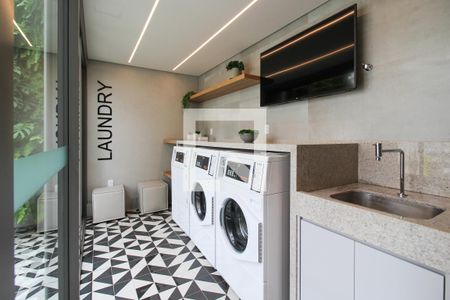 Lavanderia de kitnet/studio para alugar com 1 quarto, 37m² em Indianópolis, São Paulo