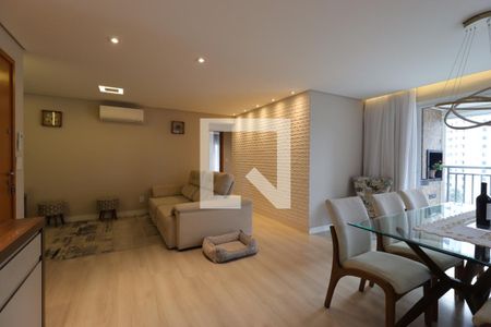 Sala de apartamento à venda com 3 quartos, 118m² em Vila Valparaíso, Santo André