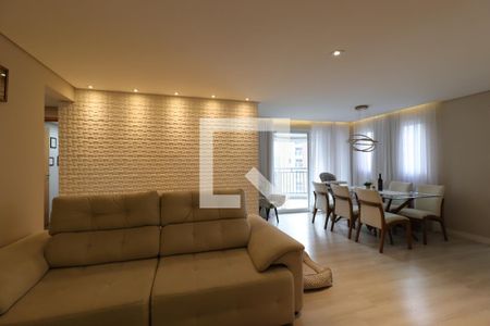 Sala de apartamento à venda com 3 quartos, 118m² em Vila Valparaíso, Santo André