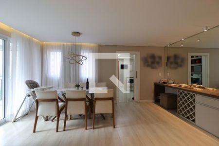 Sala de apartamento à venda com 3 quartos, 118m² em Vila Valparaíso, Santo André