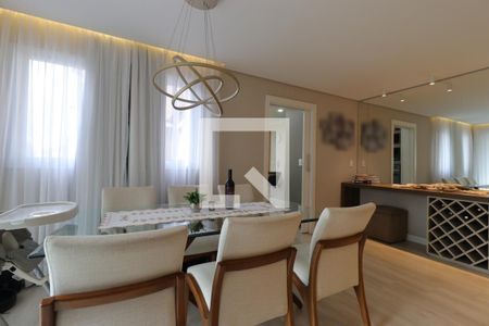 Sala de apartamento à venda com 3 quartos, 118m² em Vila Valparaíso, Santo André