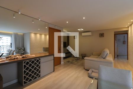 Sala de apartamento à venda com 3 quartos, 118m² em Vila Valparaíso, Santo André