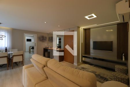 Sala de apartamento à venda com 3 quartos, 118m² em Vila Valparaíso, Santo André