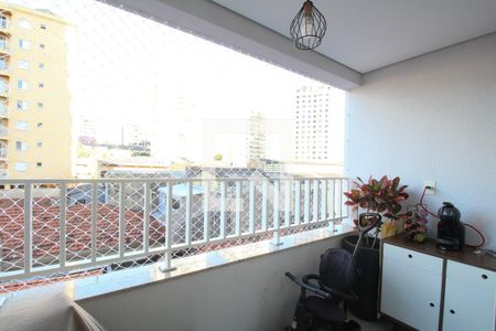 Varanda da Sala de apartamento à venda com 2 quartos, 63m² em Vila Morse, São Paulo
