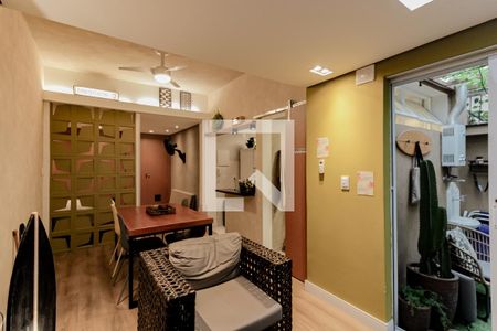 Sala de Jantar de apartamento à venda com 1 quarto, 48m² em Leblon, Rio de Janeiro