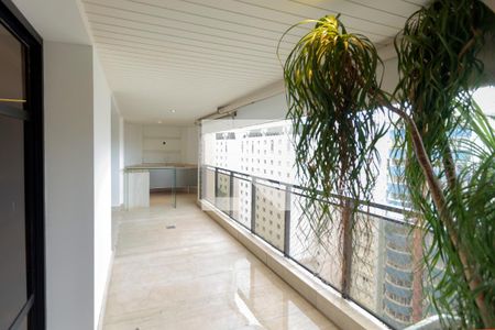 Varanda da Sala de apartamento à venda com 5 quartos, 330m² em Cambuí, Campinas