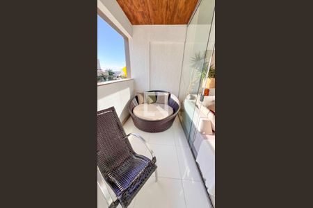 Varanda da Sala de apartamento à venda com 3 quartos, 105m² em Buritis, Belo Horizonte