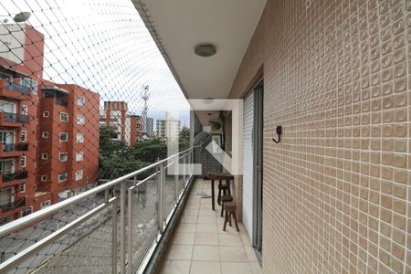 Varanda da Suíte de apartamento para alugar com 2 quartos, 118m² em Balneario Cidade Atlantica, Guarujá