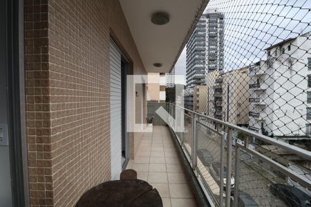 Varanda da Sala de apartamento para alugar com 2 quartos, 118m² em Balneario Cidade Atlantica, Guarujá