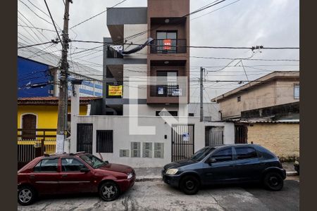 Fachada e Placa de kitnet/studio para alugar com 1 quarto, 26m² em Vila Cruz das Almas, São Paulo