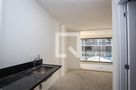 Cozinha de apartamento à venda com 1 quarto, 25m² em Jardim Paulista, São Paulo