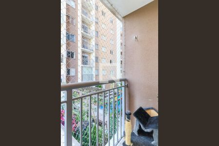 Varanda da Sala de apartamento à venda com 1 quarto, 28m² em Jardim Caravelas, São Paulo