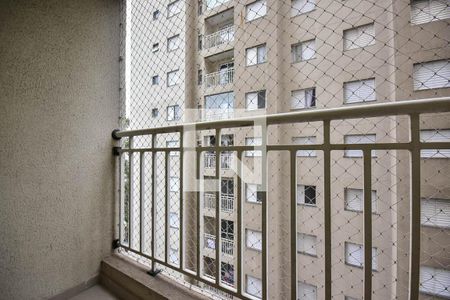 Varanda da Sala de apartamento à venda com 2 quartos, 47m² em Jardim Henriqueta, Taboão da Serra