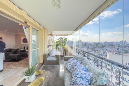 Varanda da Sala de apartamento à venda com 4 quartos, 208m² em Jardim Vila Mariana, São Paulo