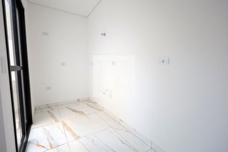 Cozinha de apartamento à venda com 2 quartos, 45m² em Parque Erasmo Assunção, Santo André