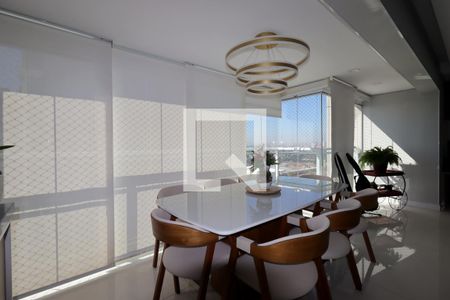 Varanda Gourmet de apartamento à venda com 3 quartos, 115m² em Campestre, Santo André