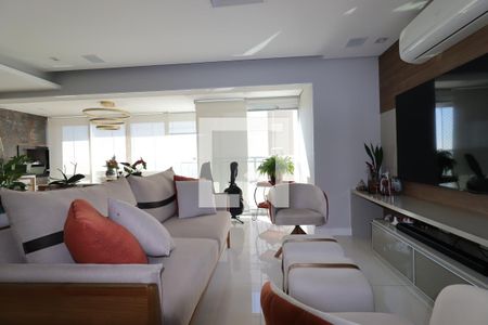 Sala de apartamento à venda com 3 quartos, 115m² em Campestre, Santo André