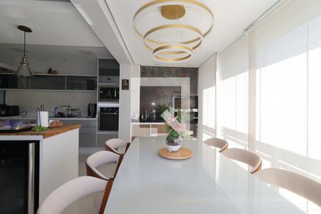 Varanda Gourmet de apartamento à venda com 3 quartos, 115m² em Campestre, Santo André