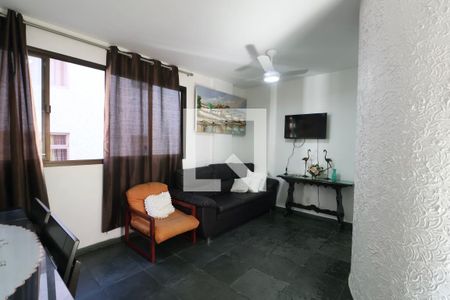Sala de apartamento para alugar com 2 quartos, 60m² em Jardim A. Maria, Guarujá